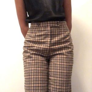 plaid trousers